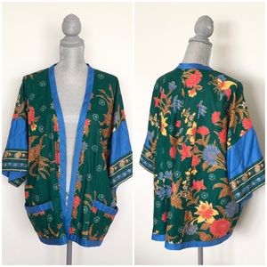 1970s 70s Vintage Kimono Style Jacket S/M/L